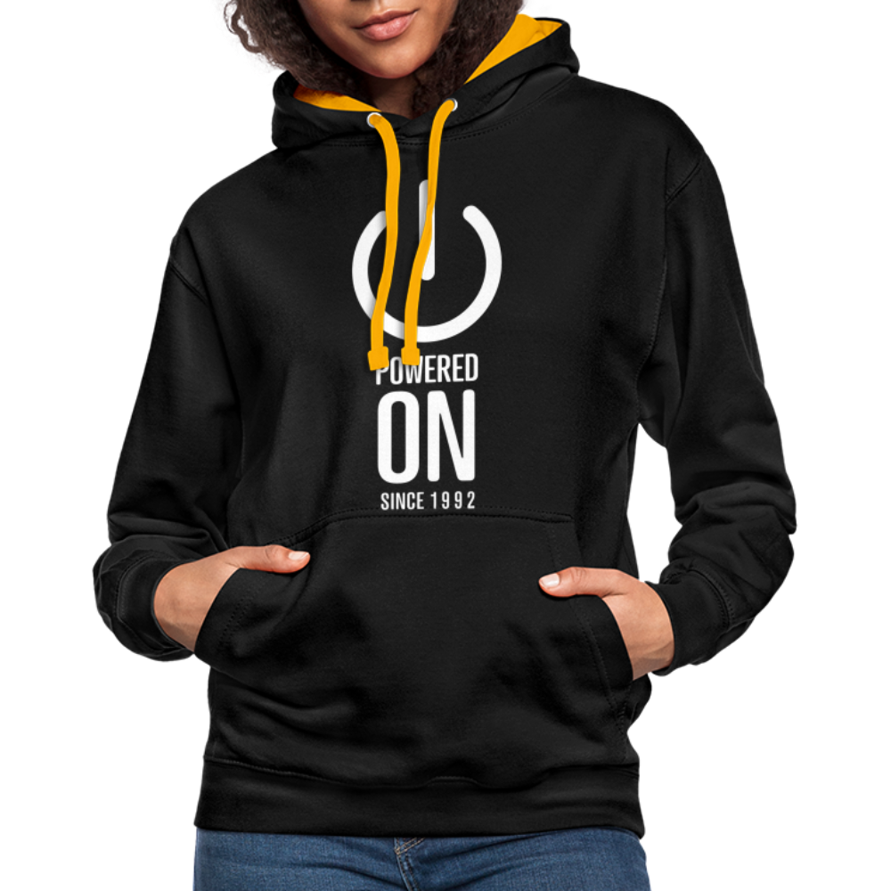 30. Geburtstag Power on since 1992 Geschenk Hoodie - black/gold