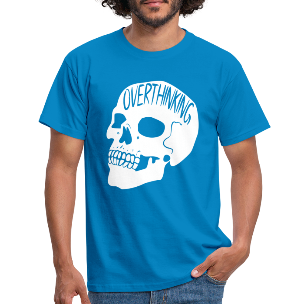 Totenkopf Overthinking Männer T-Shirt - royal blue