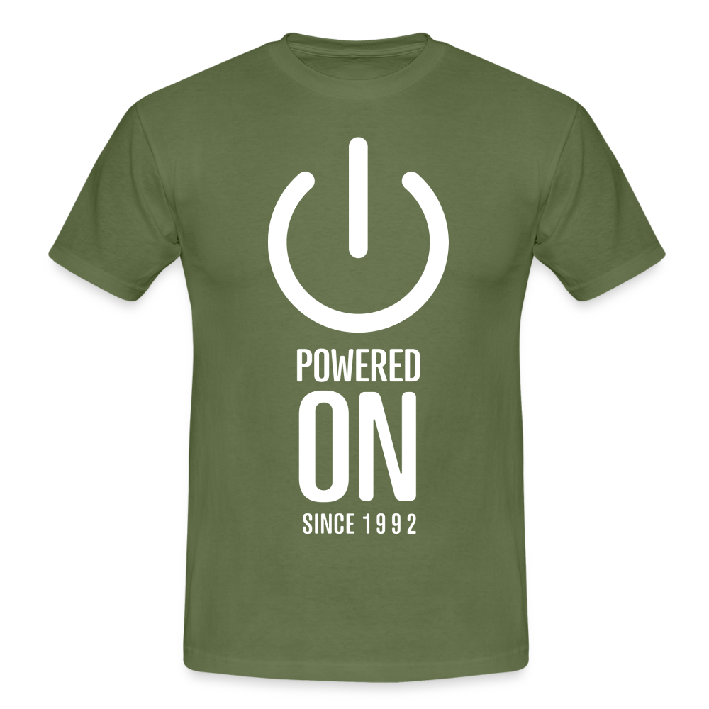 30. Geburtstag Power on since 1992 Geschenk Männer T-Shirt - military green