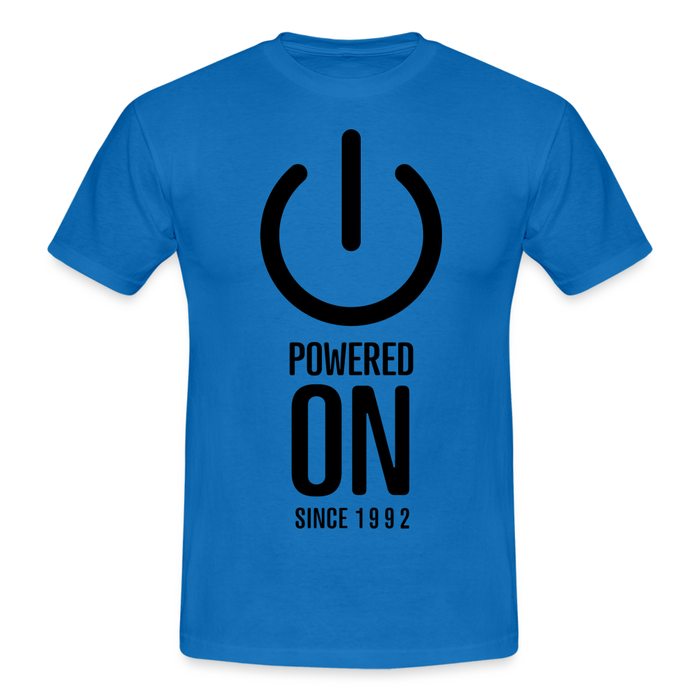 30. Geburtstag Power on since 1992 Geschenk Männer T-Shirt - royal blue