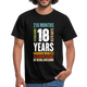 18. Geburtstag Geschenkidee Männer T-Shirt - black