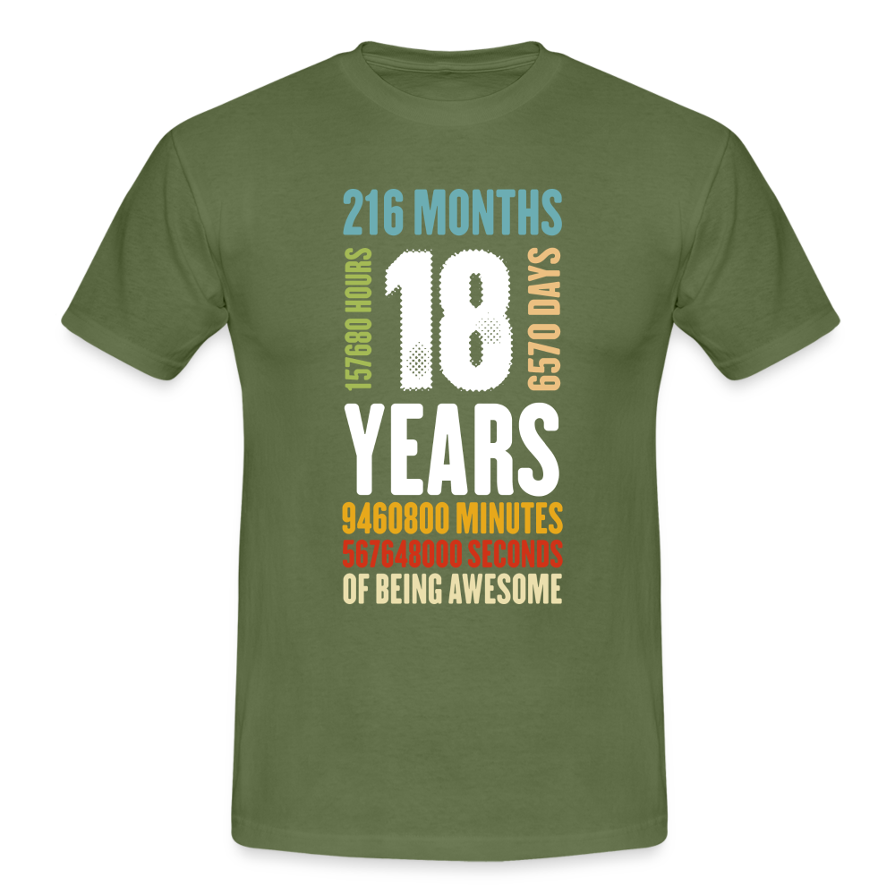 18. Geburtstag Geschenkidee Männer T-Shirt - military green