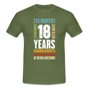 18. Geburtstag Geschenkidee Männer T-Shirt - military green
