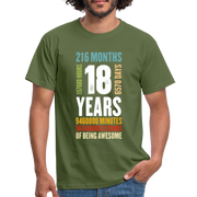 18. Geburtstag Geschenkidee Männer T-Shirt - military green