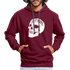 Totenkopf Overthinking Hoodie - burgundy/charcoal