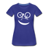 Fahrradfahrerin Fahrrad Smiley Geschenkidee Frauen Premium T-Shirt - royal blue