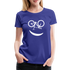 Fahrradfahrerin Fahrrad Smiley Geschenkidee Frauen Premium T-Shirt - royal blue