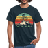 Mountain Bike Berge Retro Vintage Style Männer T-Shirt - navy