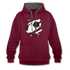 Fußball Fans Fußball zerrissener Hoodie Style Männer Hoodie - burgundy/charcoal