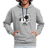 Fußball Fans Fußball zerrissener Hoodie Style Männer Hoodie - heather grey/navy