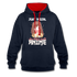 Anime Fans Ein Mädchen was Anime liebt Geschenk Hoodie - navy/red