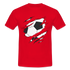 Fußball Fans Fußball zerrissenes Shirt Style Männer T-Shirt - red