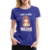 Anime Fans Ein Mädchen was Anime liebt Geschenk Frauen Premium T-Shirt - royal blue