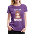 Anime Fans Ein Mädchen was Anime liebt Geschenk Frauen Premium T-Shirt - purple