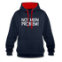 NOT mein Problem Lustiger Fun Männer Hoodie - navy/red