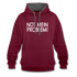 NOT mein Problem Lustiger Fun Männer Hoodie - burgundy/charcoal