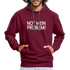 NOT mein Problem Lustiger Fun Männer Hoodie - burgundy/charcoal