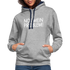 NOT mein Problem Lustiger Fun Männer Hoodie - heather grey/navy