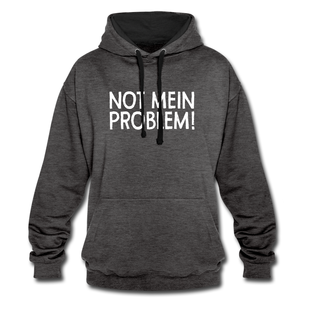 NOT mein Problem Lustiger Fun Männer Hoodie - charcoal/black