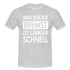 Mechaniker Wer später bremst ist länger schnell Lustiges T-Shirt - heather grey