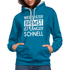 Mechaniker Wer später bremst ist länger schnell Lustiger Hoodie - peacock blue/heather grey