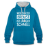 Mechaniker Wer später bremst ist länger schnell Lustiger Hoodie - peacock blue/heather grey