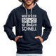 Mechaniker Wer später bremst ist länger schnell Lustiger Hoodie - navy/heather grey
