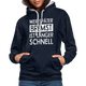 Mechaniker Wer später bremst ist länger schnell Lustiger Hoodie - navy/heather grey