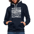 Mechaniker Wer später bremst ist länger schnell Lustiger Hoodie - navy/heather grey