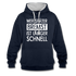 Mechaniker Wer später bremst ist länger schnell Lustiger Hoodie - navy/heather grey