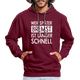 Mechaniker Wer später bremst ist länger schnell Lustiger Hoodie - burgundy/charcoal