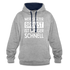 Mechaniker Wer später bremst ist länger schnell Lustiger Hoodie - heather grey/navy