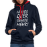 Fährste Quer Siehste Mehr Fun Hoodie - navy/red