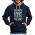 Fährste Quer Siehste Mehr Fun Hoodie - navy/heather grey