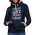 Fährste Quer Siehste Mehr Fun Hoodie - navy/heather grey