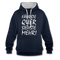 Fährste Quer Siehste Mehr Fun Hoodie - navy/heather grey