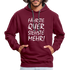 Fährste Quer Siehste Mehr Fun Hoodie - burgundy/charcoal