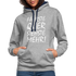 Fährste Quer Siehste Mehr Fun Hoodie - heather grey/navy