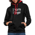 Sarkasmus 2 Worte ein Finger witziges lustiges Hoodie - black/red