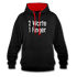 Sarkasmus 2 Worte ein Finger witziges lustiges Hoodie - black/red