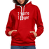 Sarkasmus 2 Worte ein Finger witziges lustiges Hoodie - red/white