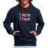 Sarkasmus 2 Worte ein Finger witziges lustiges Hoodie - navy/red