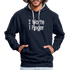 Sarkasmus 2 Worte ein Finger witziges lustiges Hoodie - navy/heather grey