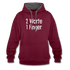 Sarkasmus 2 Worte ein Finger witziges lustiges Hoodie - burgundy/charcoal