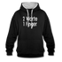 Sarkasmus 2 Worte ein Finger witziges lustiges Hoodie - black/heather grey