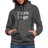 Sarkasmus 2 Worte ein Finger witziges lustiges Hoodie - charcoal/black