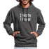 Sarkasmus 2 Worte ein Finger witziges lustiges Hoodie - charcoal/black