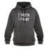 Sarkasmus 2 Worte ein Finger witziges lustiges Hoodie - charcoal/black