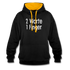 Sarkasmus 2 Worte ein Finger witziges lustiges Hoodie - black/gold