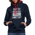 Darf ich ihnen das tschüss anbieten Sarkasmus witziger Hoodie - navy/red